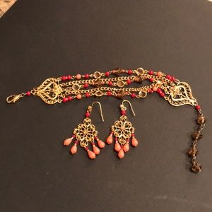 ✨Bracelet and earrings